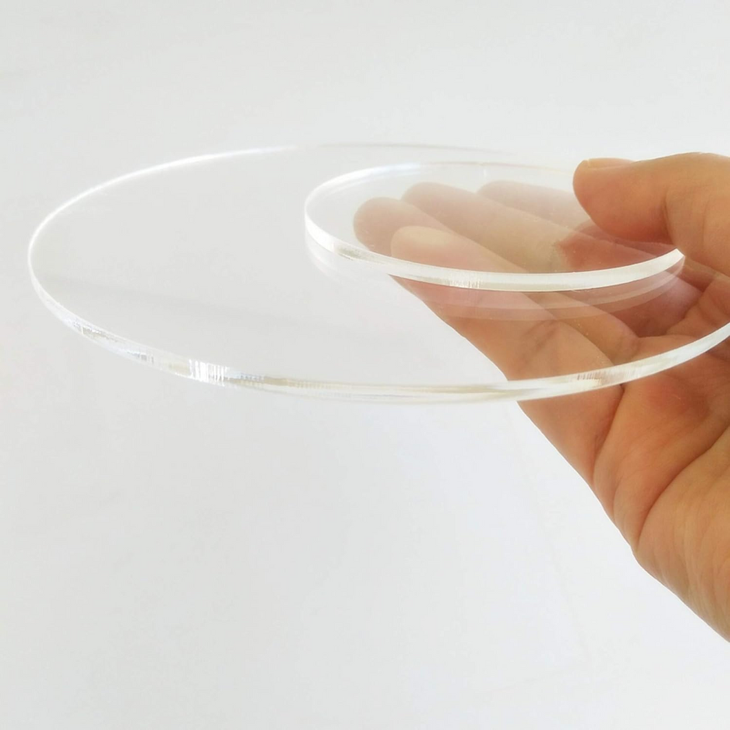 20PCS Acrylic Round Circle,4'' Plexiglass Round Disc, Round Sheet, Lucite Circle Round Disc 1/8