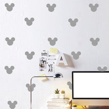 Load image into Gallery viewer, 24PCS Cartoon Mickey Mouse Head Wall Sticker Baby Nursery Cute Animal Wall Decal Children Room, Wall Art Easy Removable
