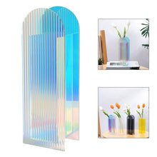 Load image into Gallery viewer, Acrylic Rainbow Vertial Flower Vase by ACFENG
